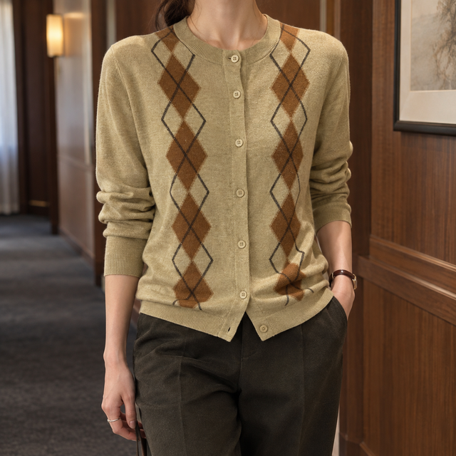 Kara-Claire Argyle Cardigan