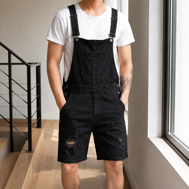 Ernest Distressed Overalls