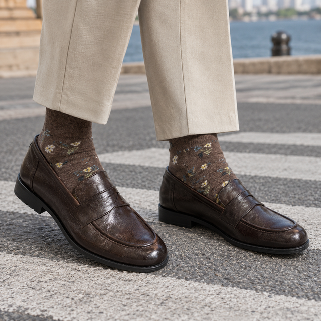 Pacelli Leather Loafers