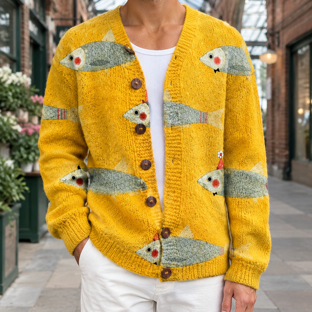 Kieran Fish Cardigan