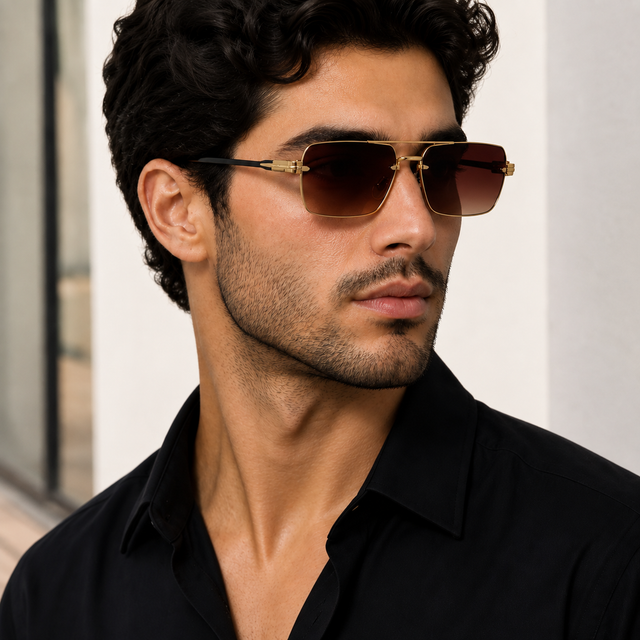 Roman Rimless Sunglasses
