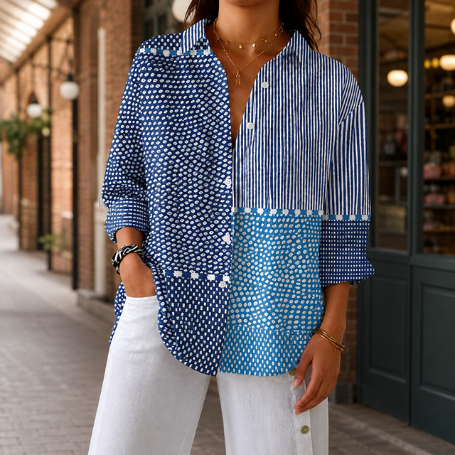 Liora Patchwork Blouse