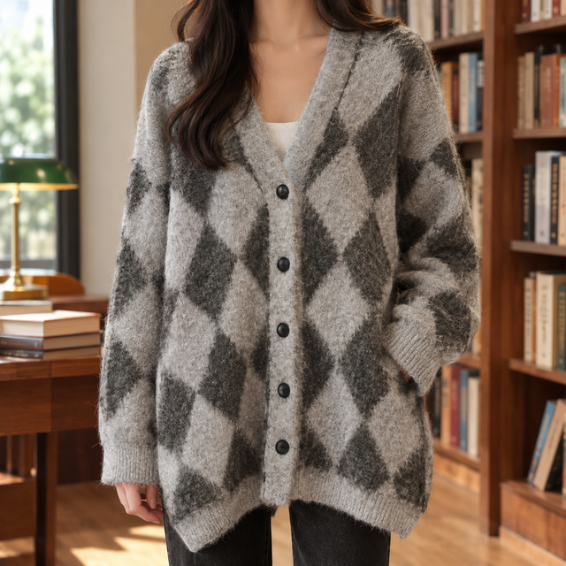 Gwendolyn Argyle Cardigan