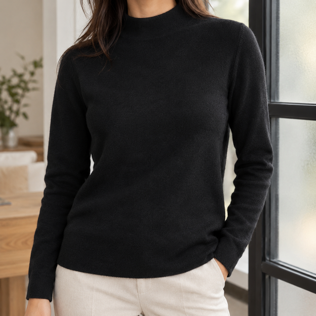 Gabrielle Mock Neck Sweater