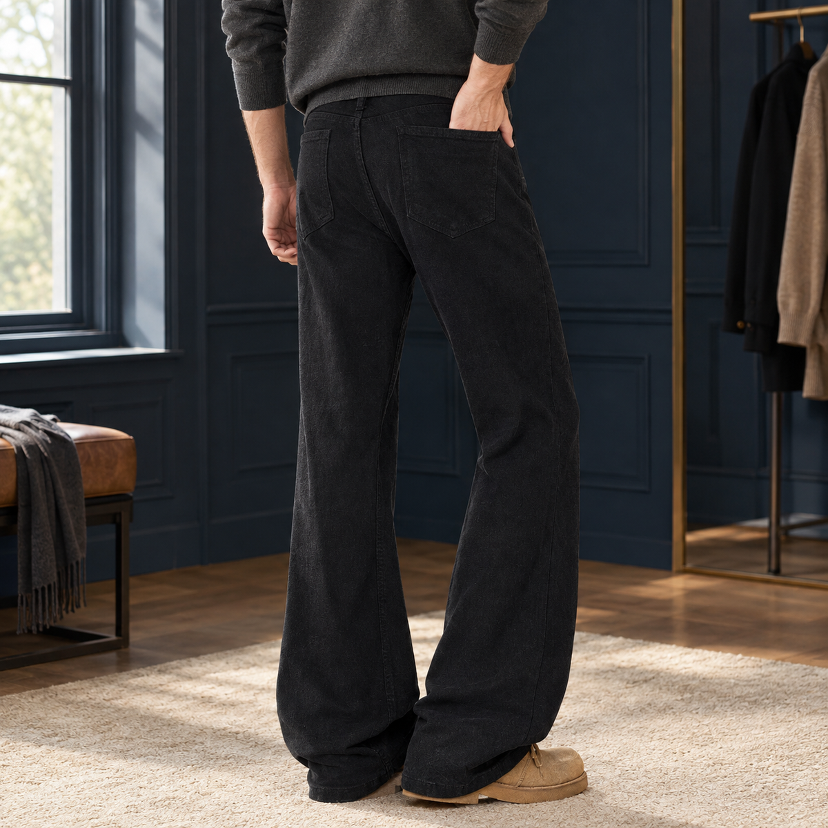Sigmund Flared Jeans - Black