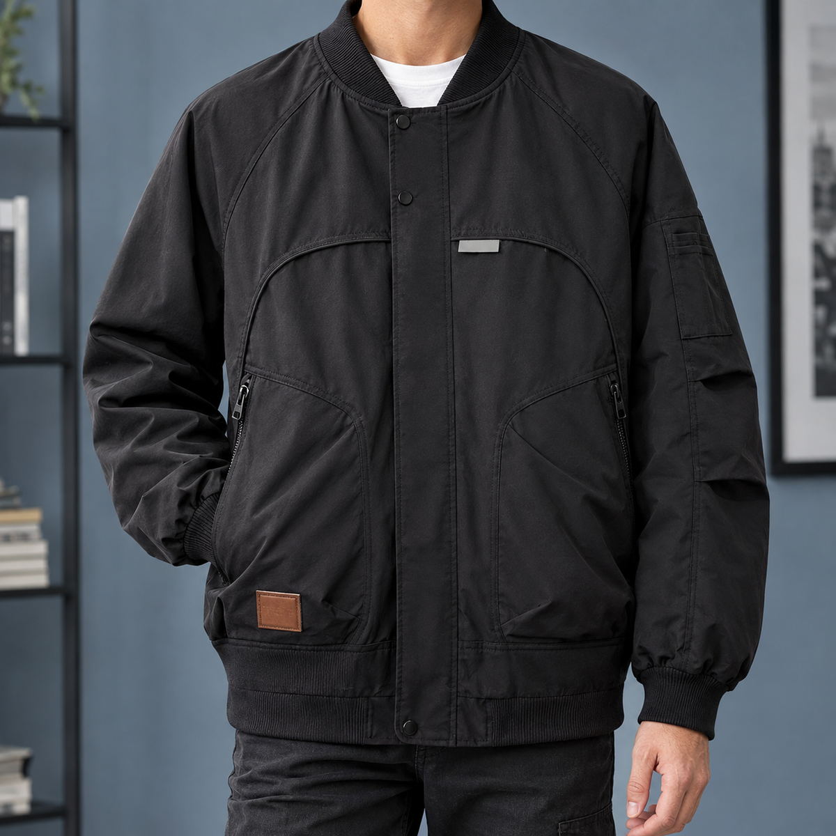 Claude Bomber Jacket - Black