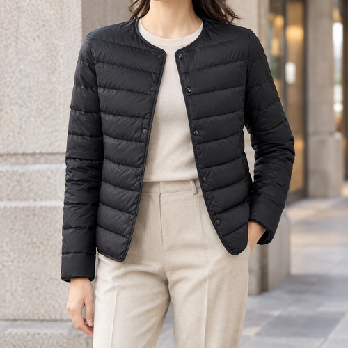 Arletta Quilted Jacket - Black