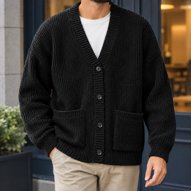 Torquil Ribbed Cardigan