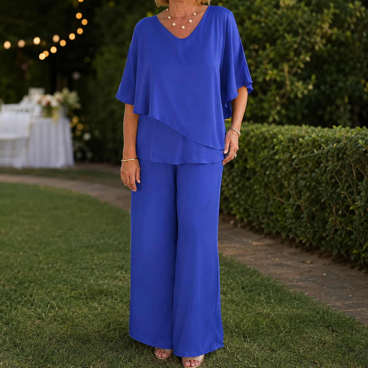 Elise Asymmetric Set - Blue