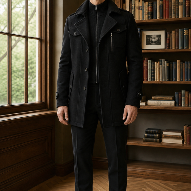 Alaric Military Overcoat