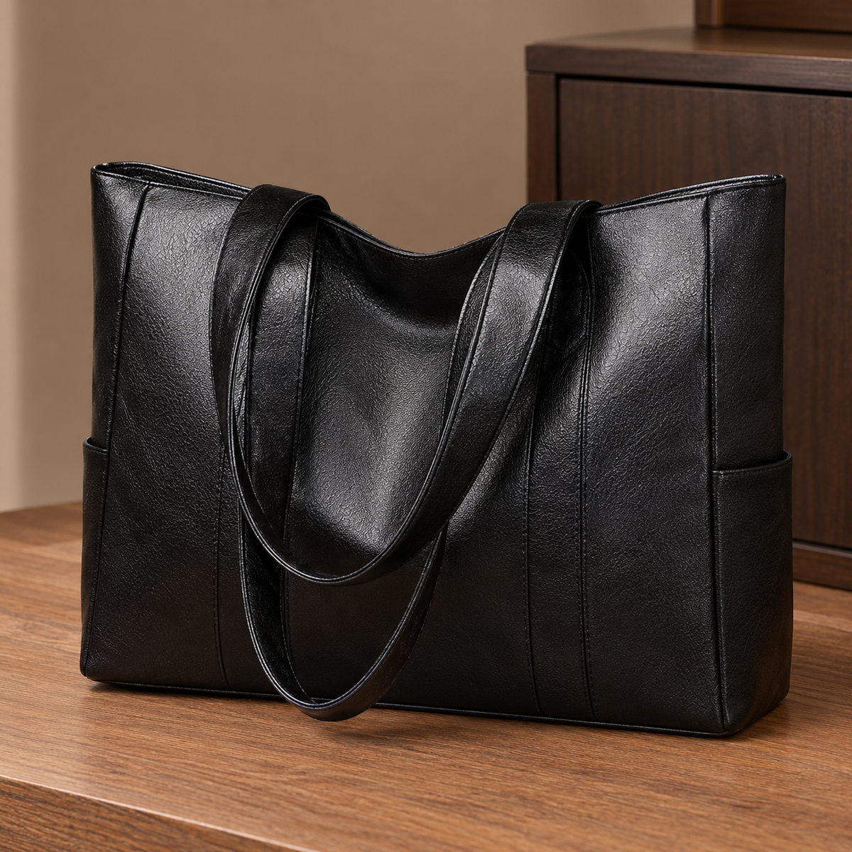 Silvestri Spacious Tote - Black