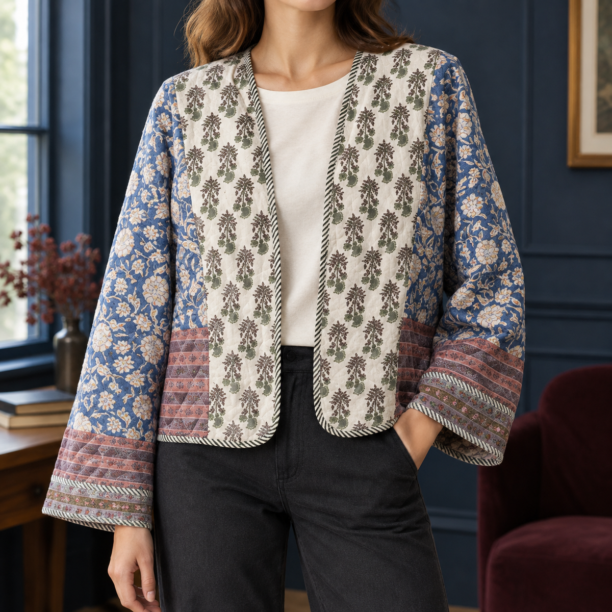 Leah Patchwork Jacket - As Pictured
