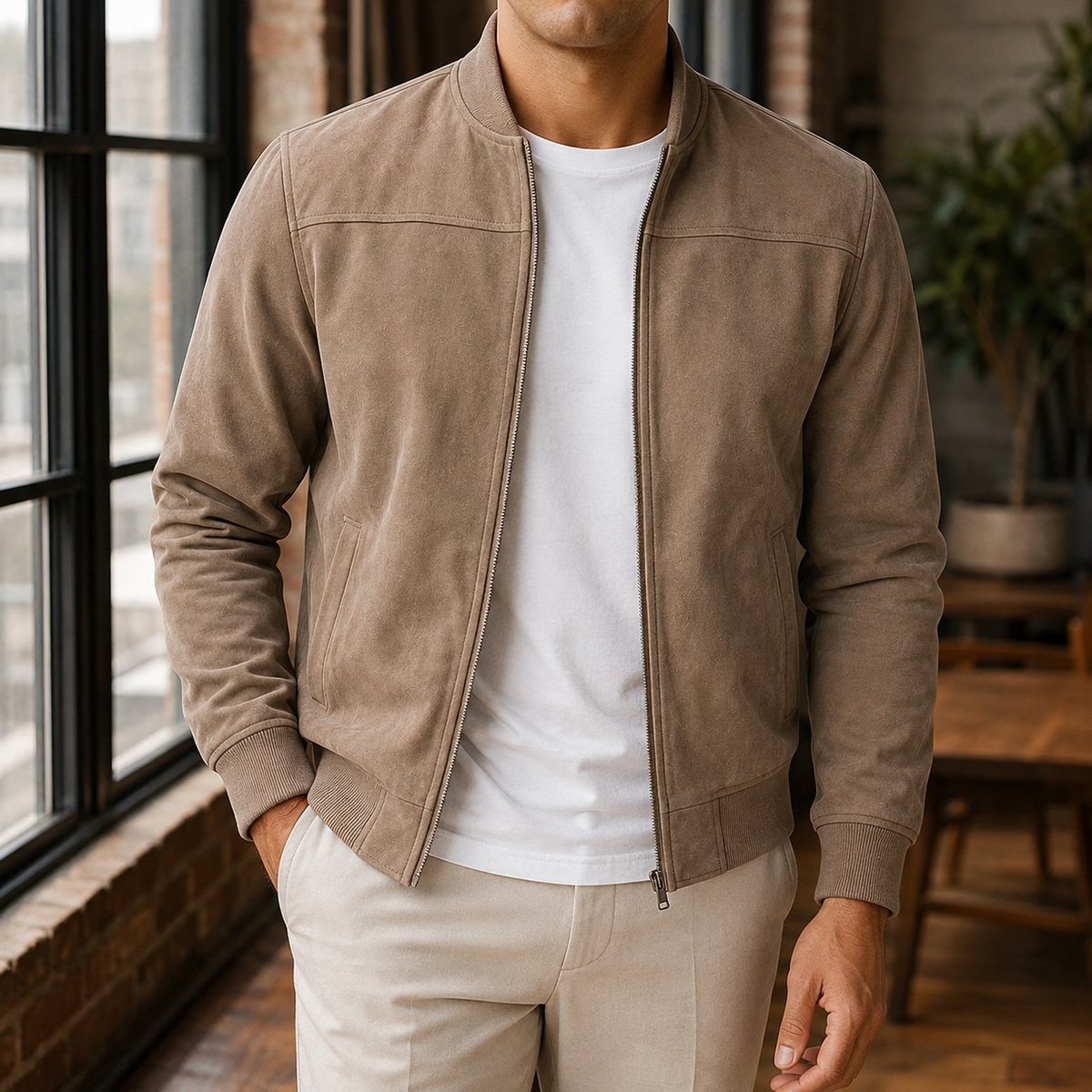Conrad Bomber Jacket - Brown