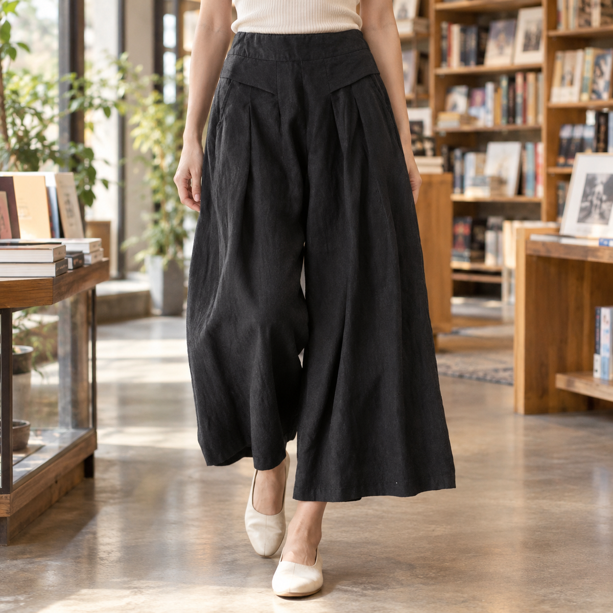 Rosemary Wide Leg Pants - Black