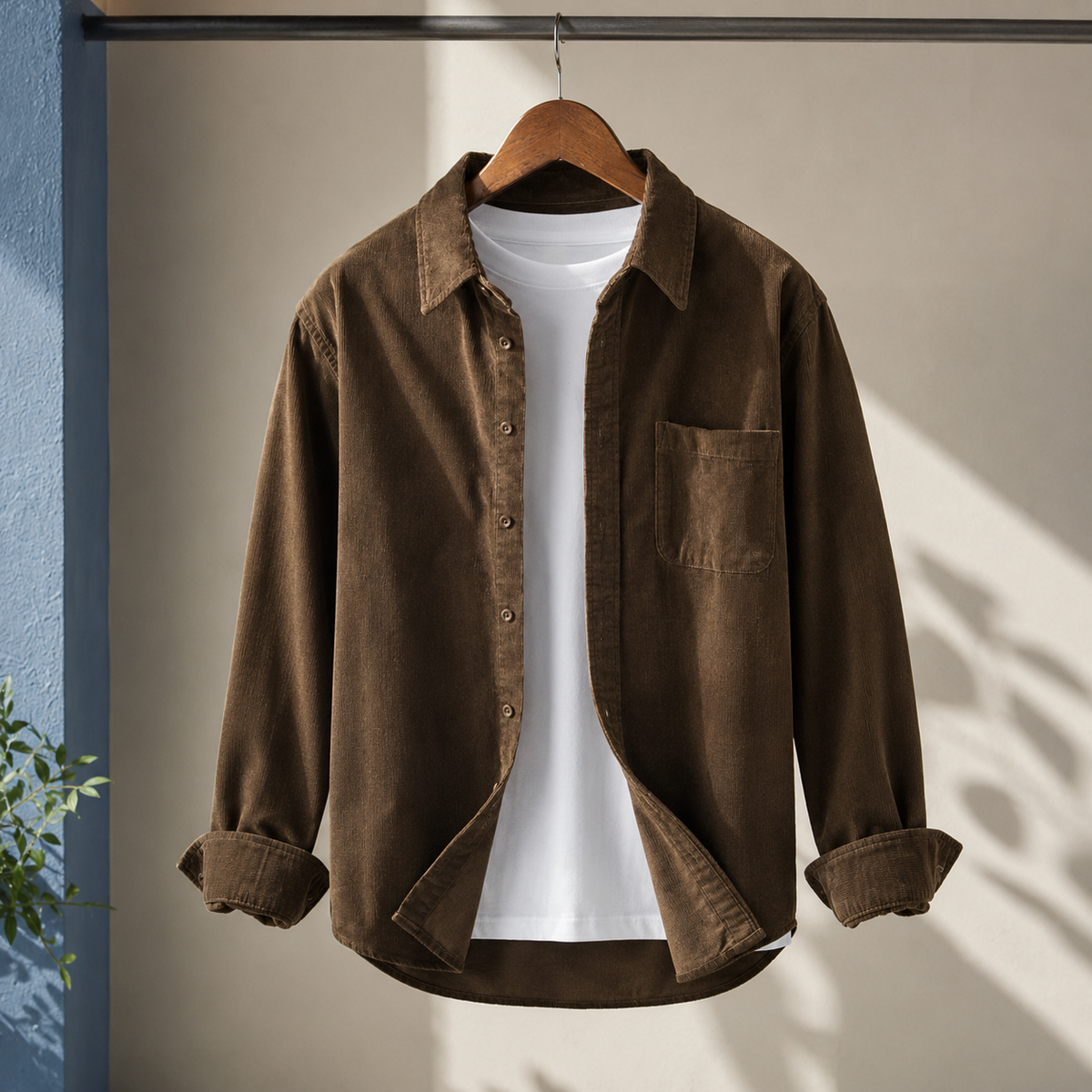 Beckett Corduroy Shirt - Brown