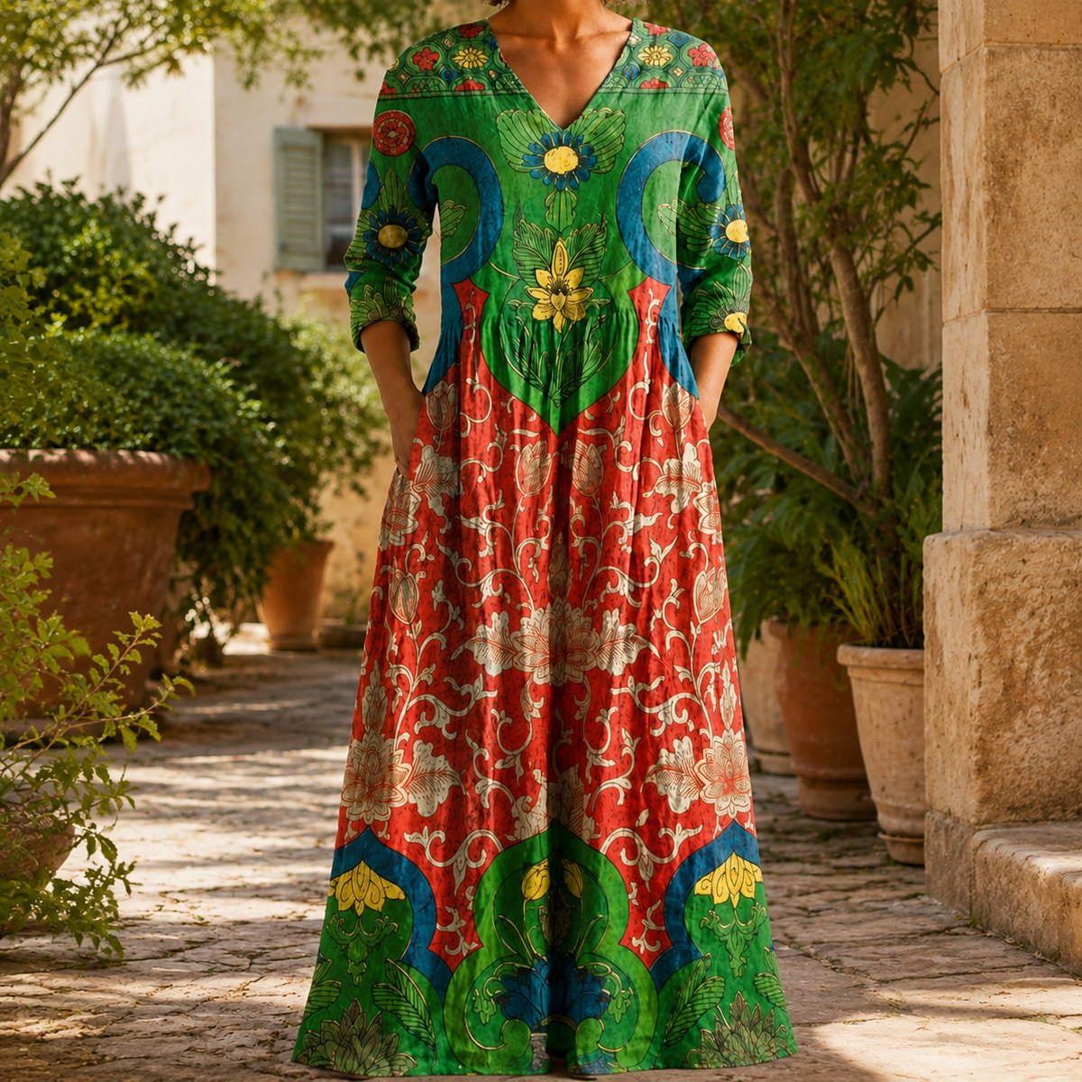 Estella Floral Maxi Dress - Multicolor