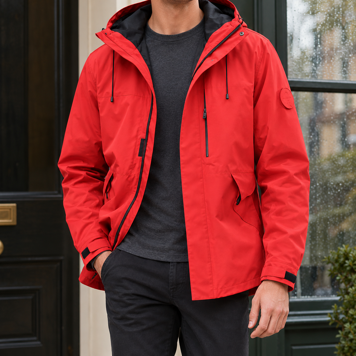 Montague Waterproof Jacket - Red