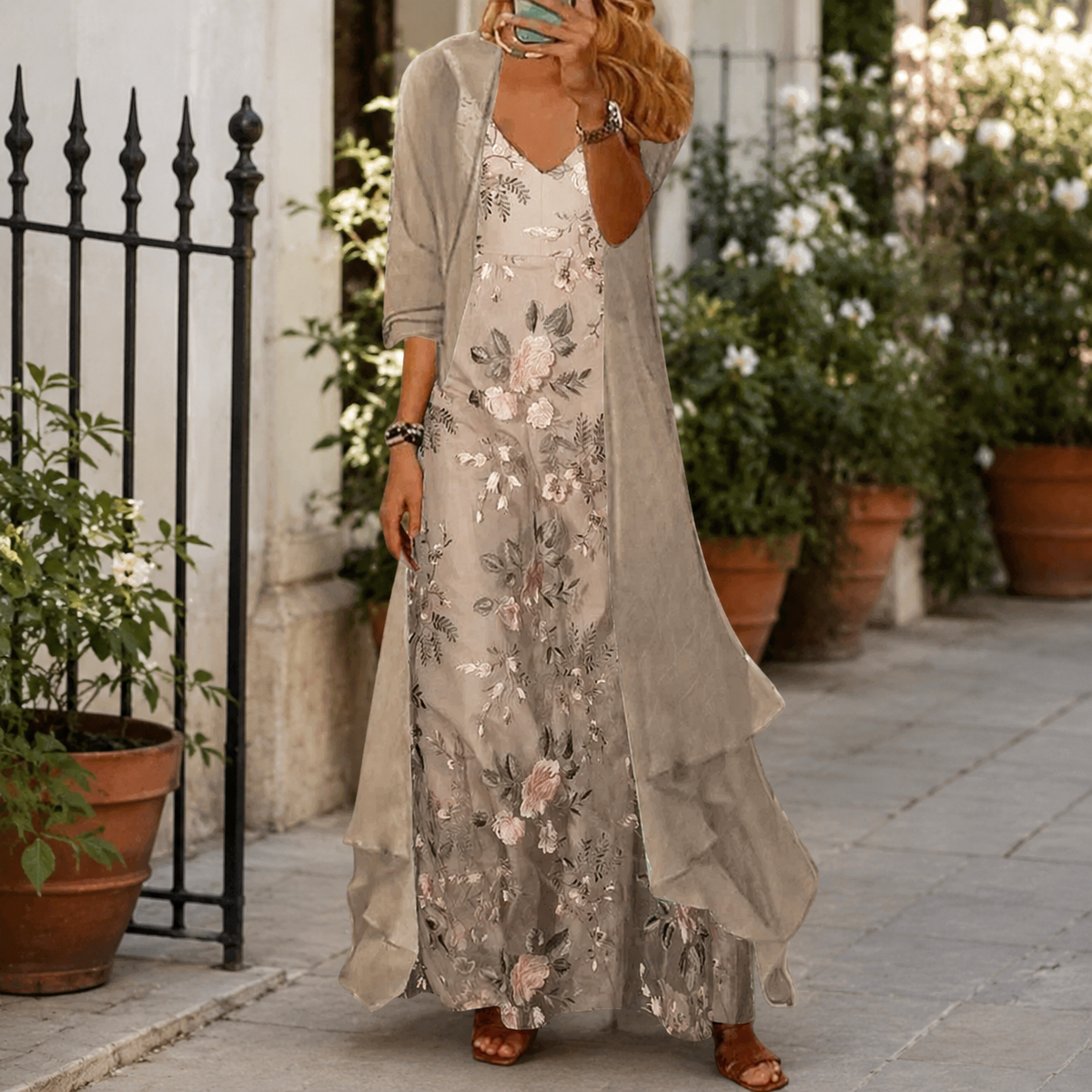 Ottilie Floral Set - Beige