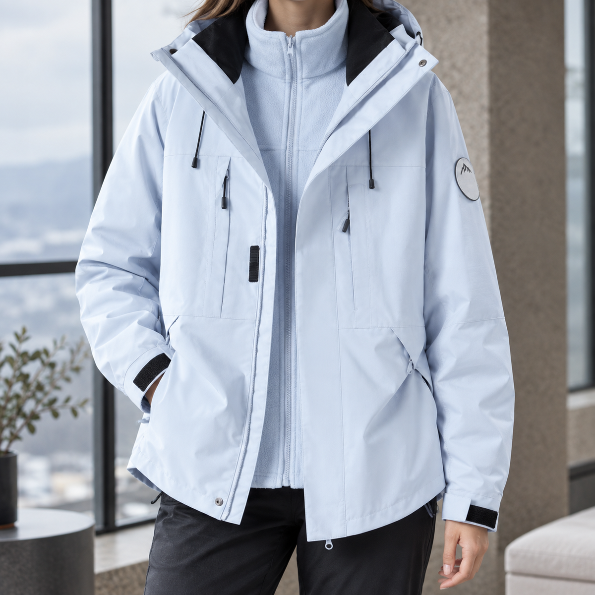 Dorothea Three-In-One Jacket - Travel Photo-ready - Moonlight Blue