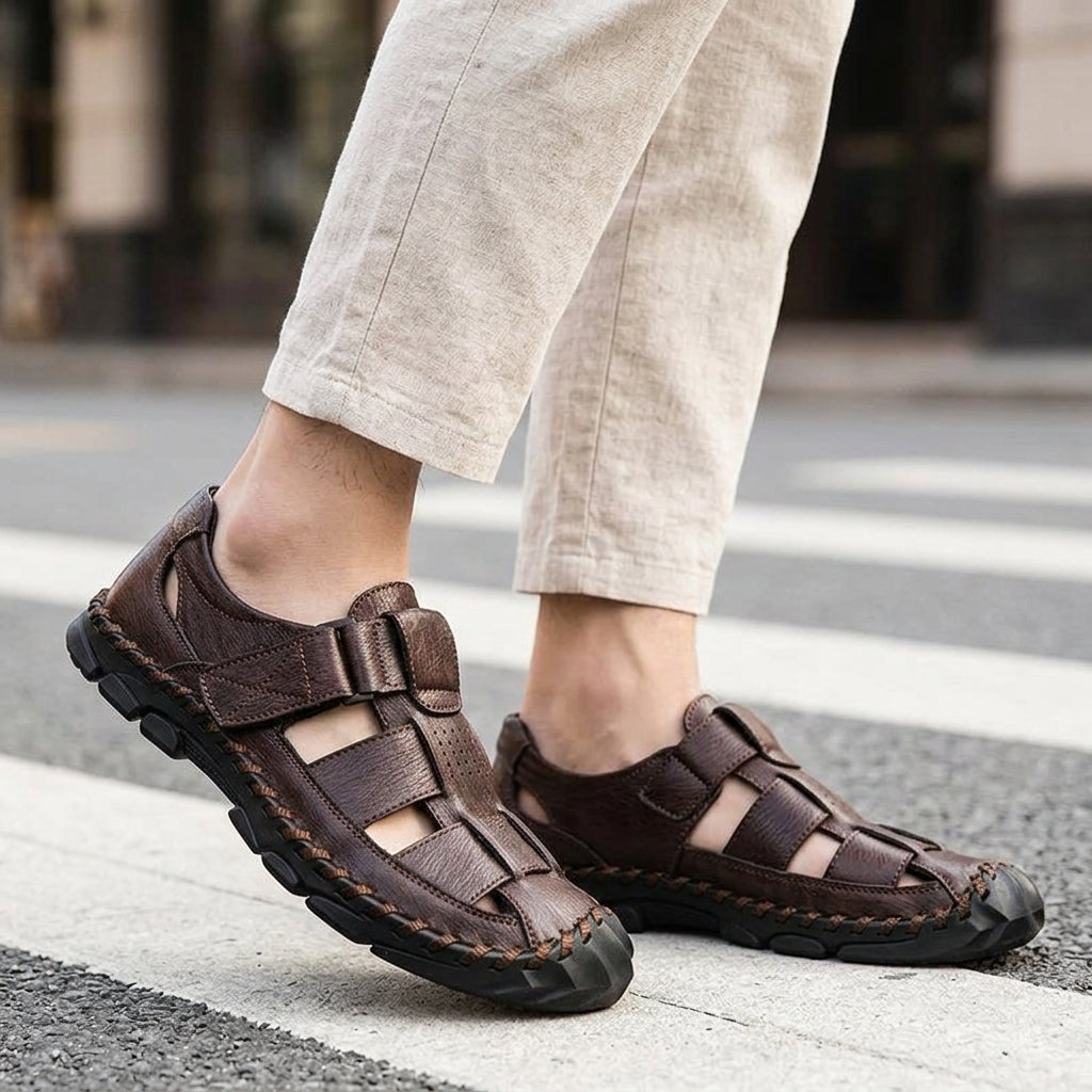 Romano Fisherman Sandals - Marron