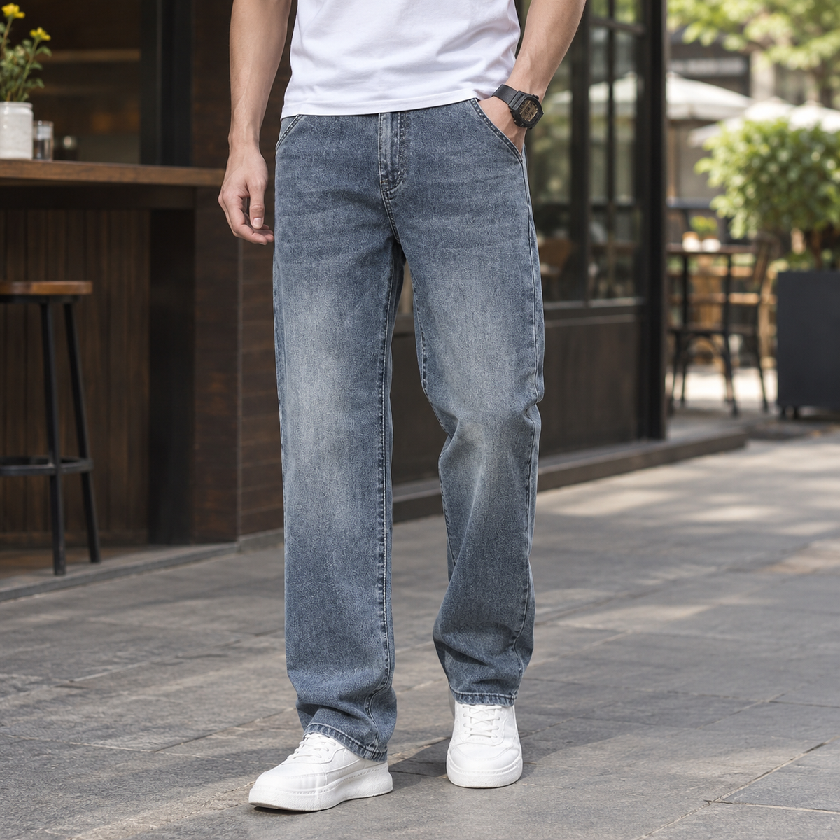 Brendan Straight Jeans - Vintage Blue