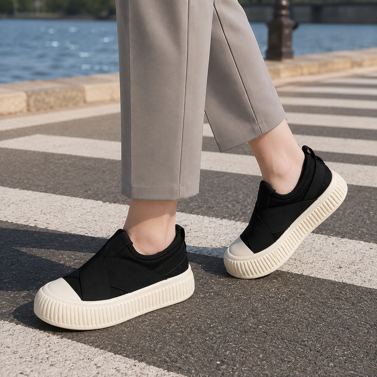 Casale Platform Sneakers - Black