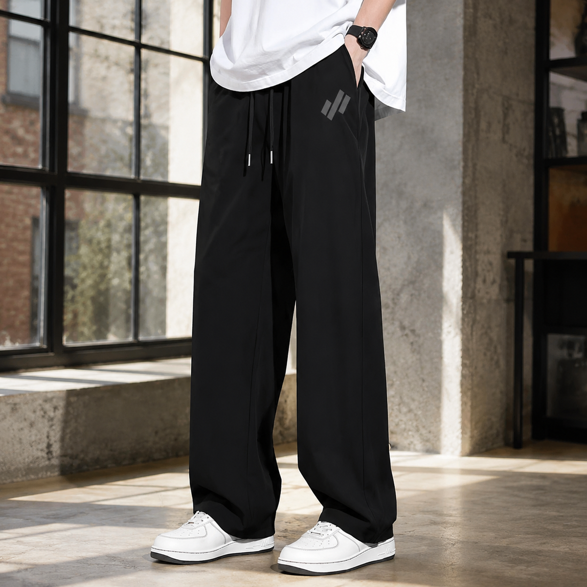 Ferrand Wide Leg Pants - Black