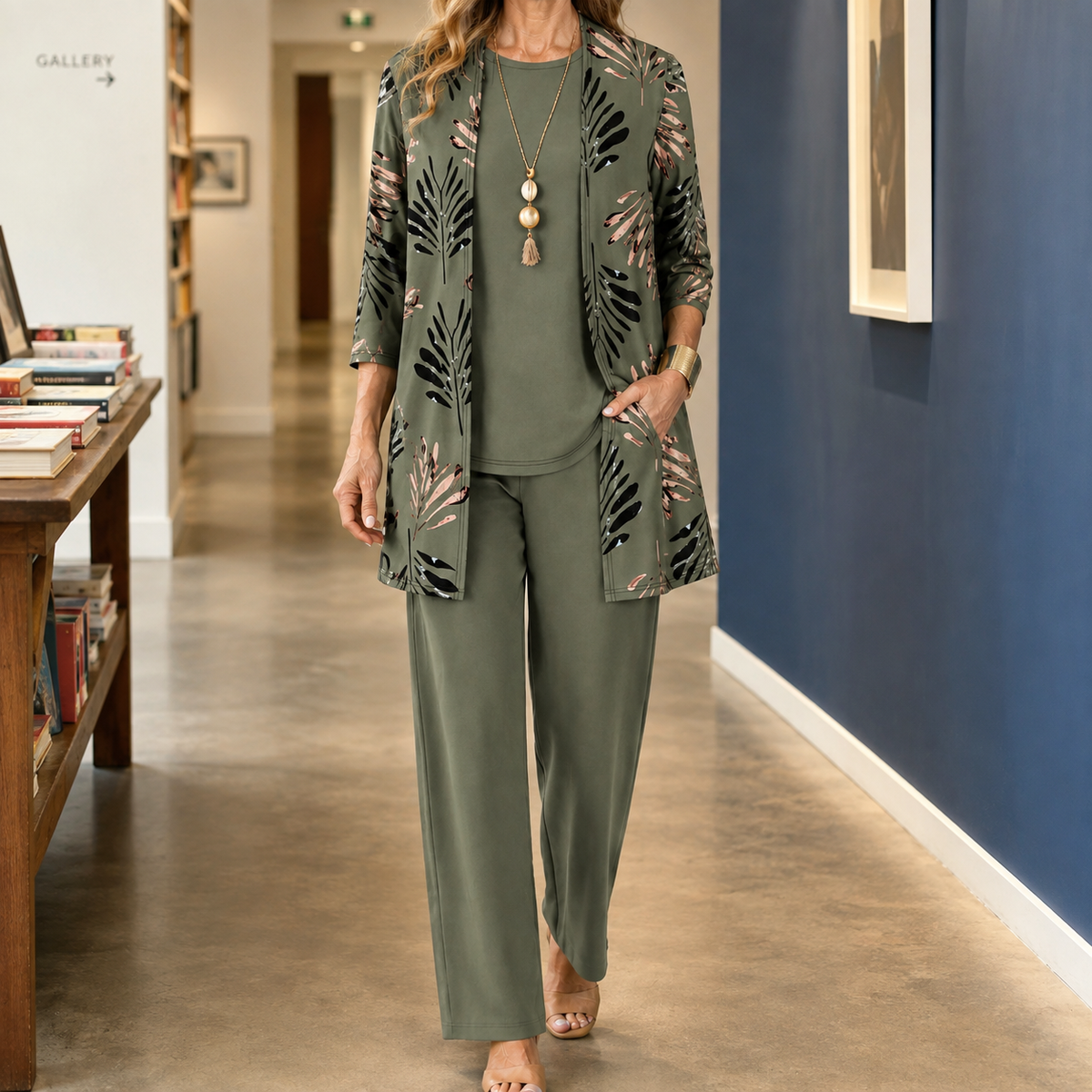 Ingrid-Belle Printed Set - Green