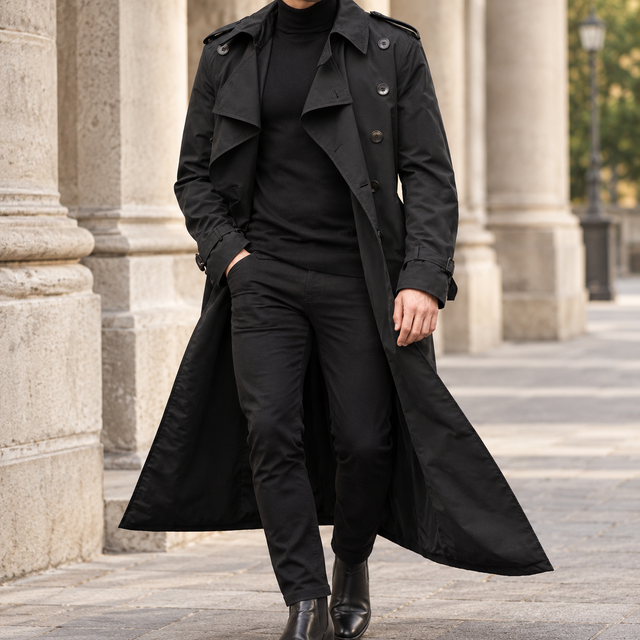 Matthias Double Breasted Overcoat