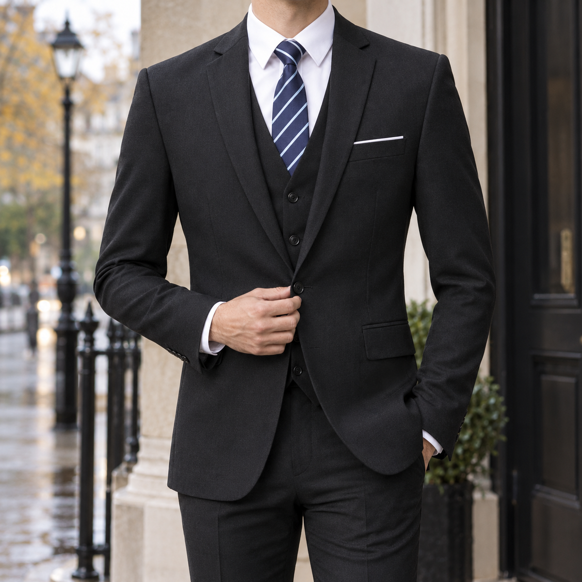 Augustin Slim Blazer - One- Black