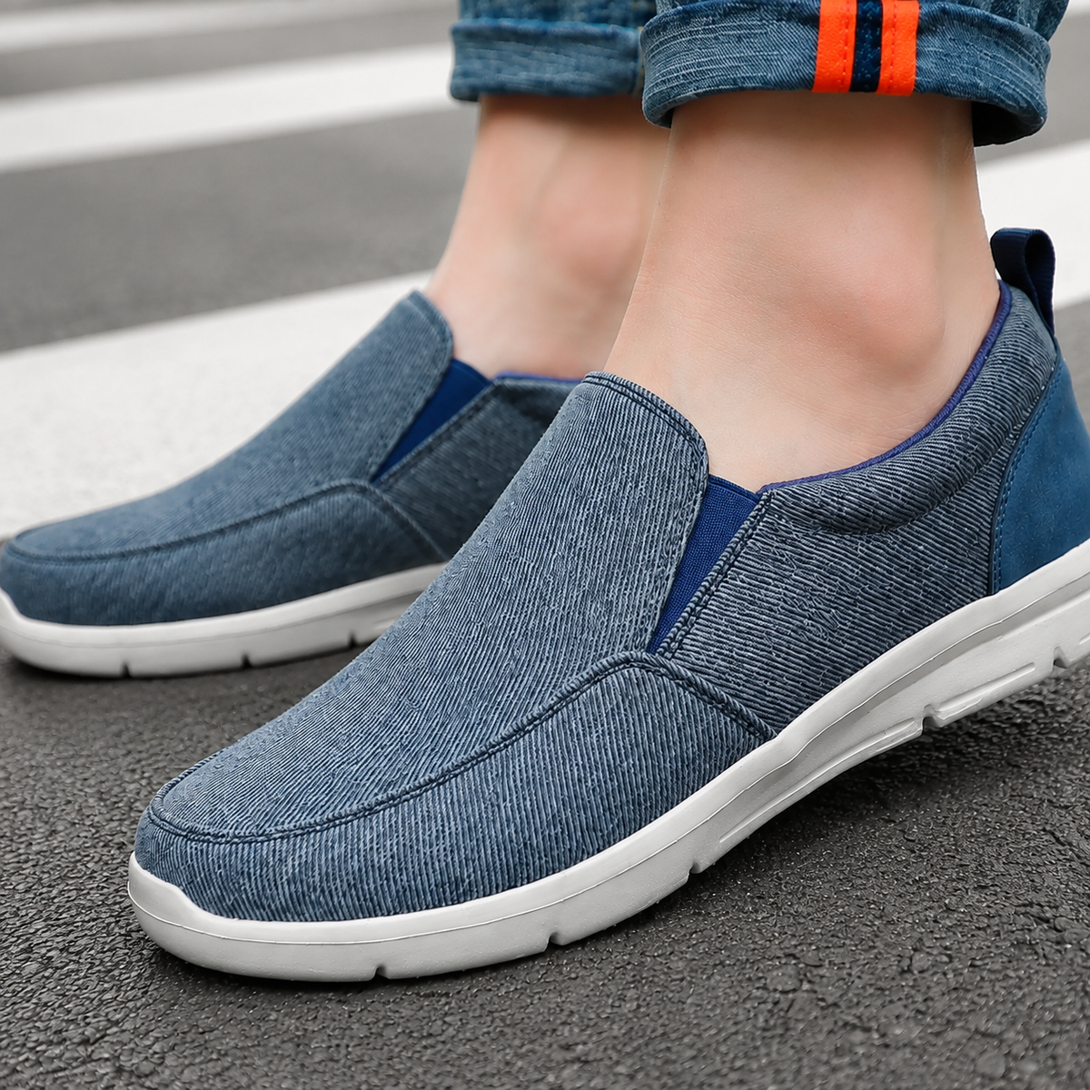 Graziani Slip-On Shoes - Blue