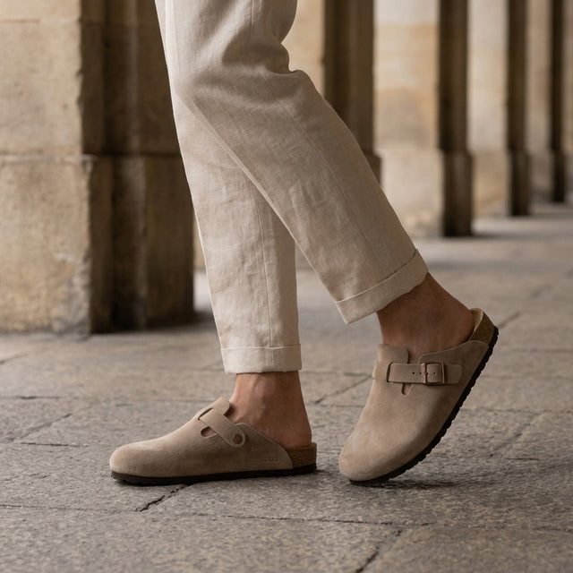 Dario Suede Buckle Mules
