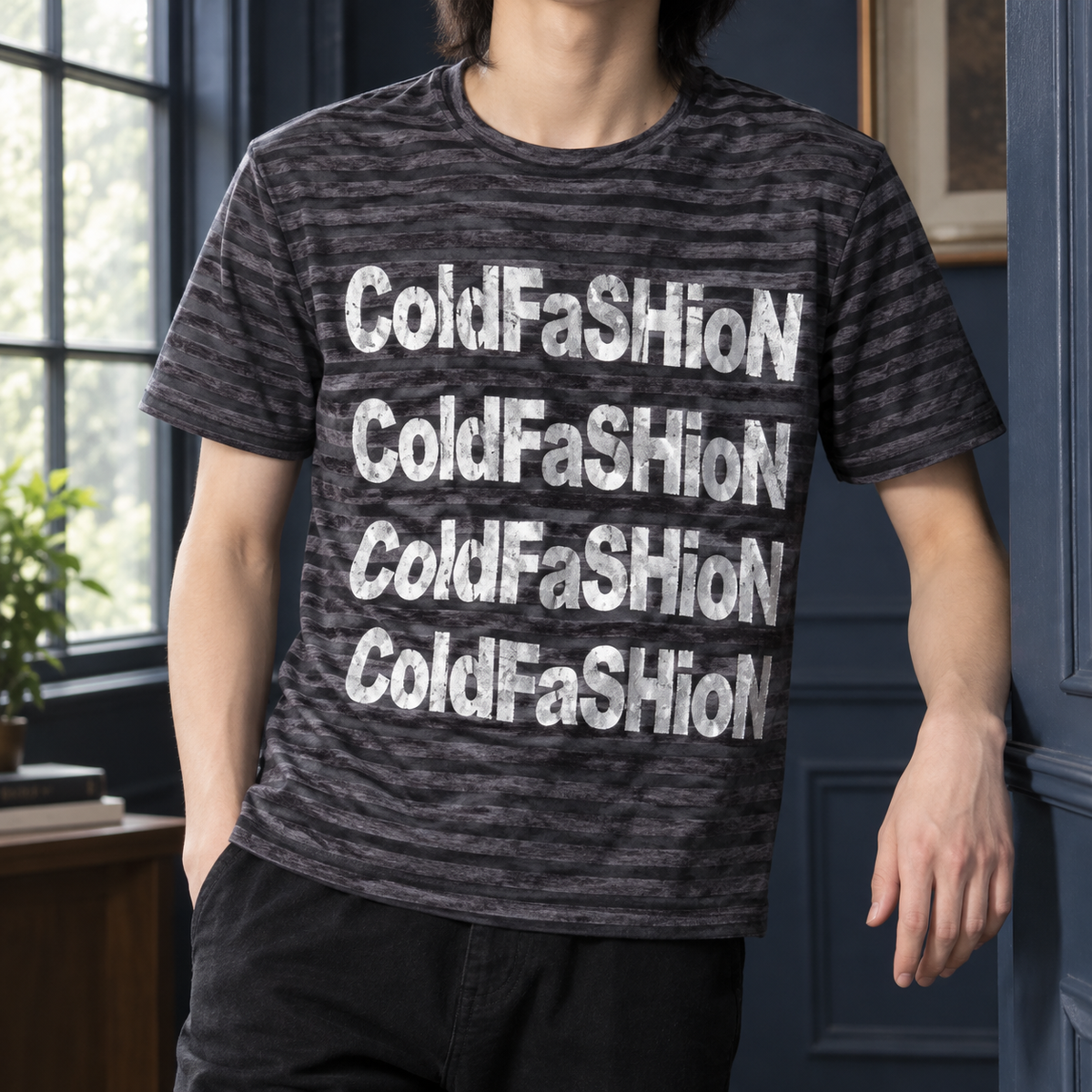 Christopher Striped T-Shirt - Gray
