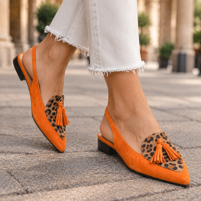 Vitale Tassel Slingbacks