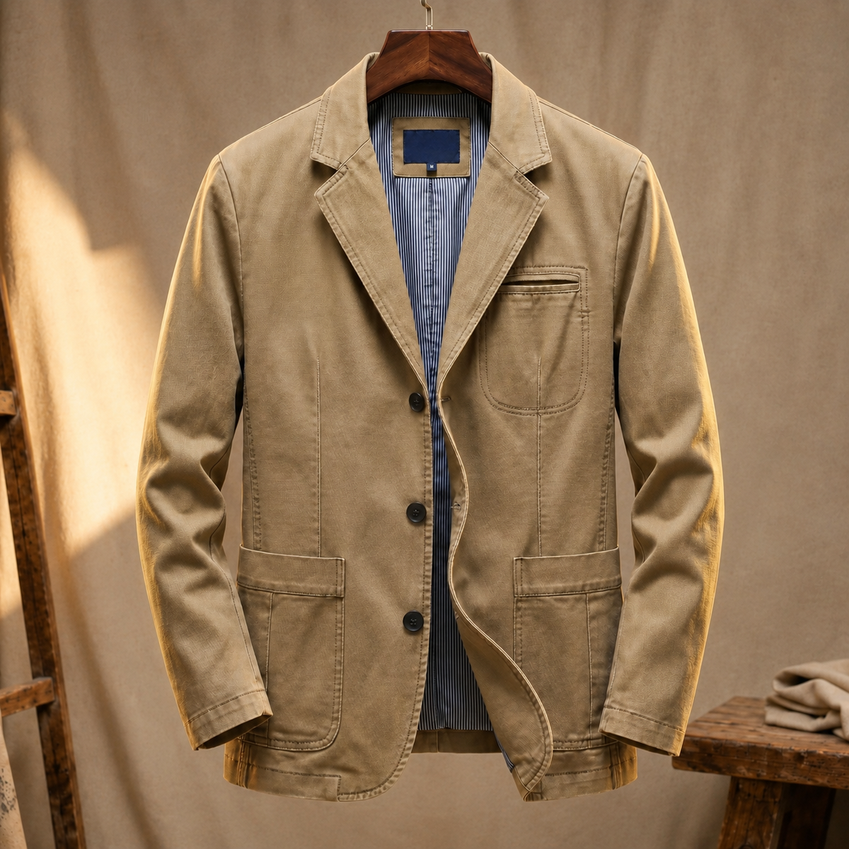 Laurent Tailored Blazer - Khaki