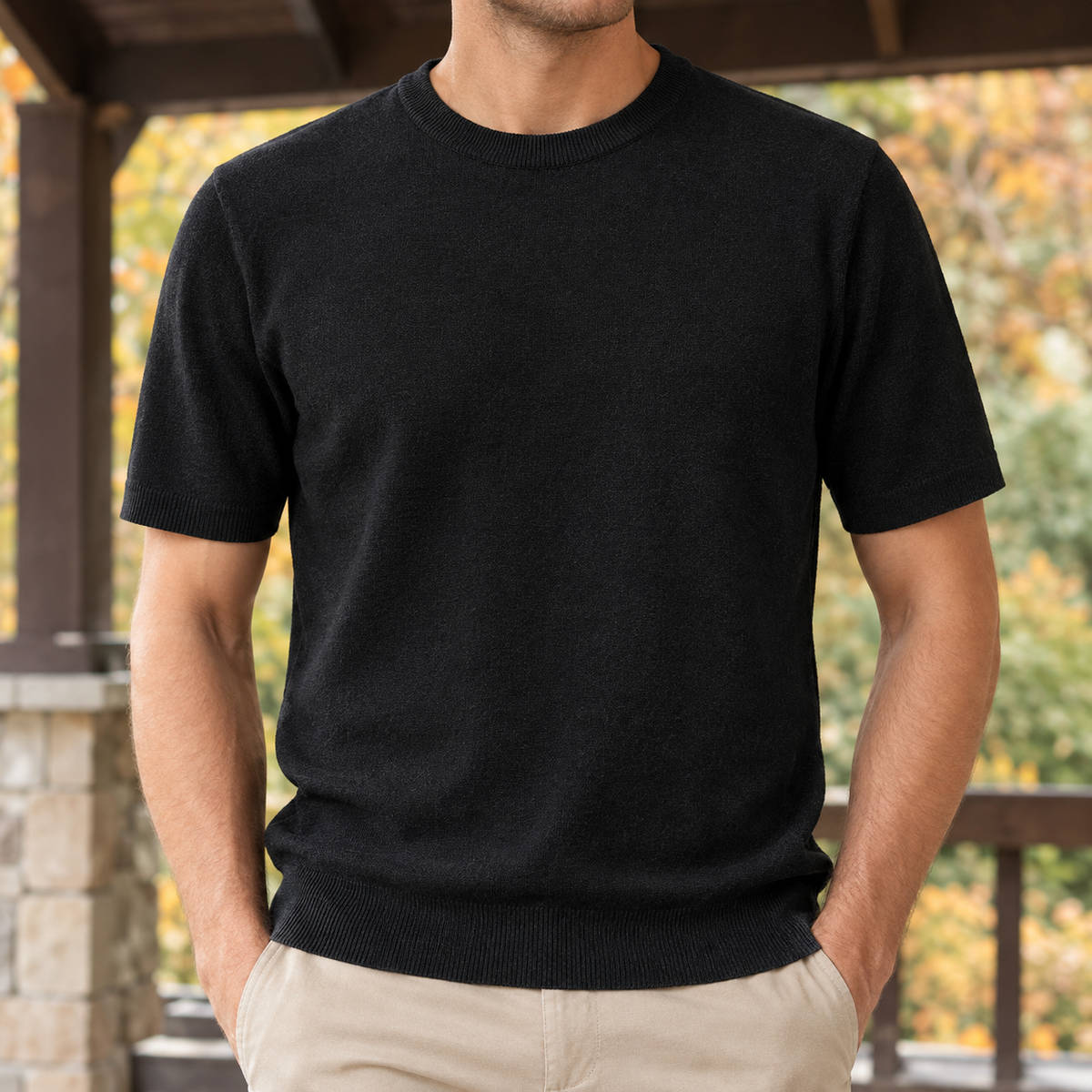 Lancelot Crewneck Sweater - Black