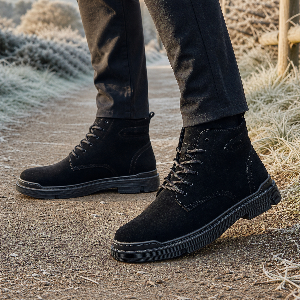 Fabbri Lace-Up Boots - Black