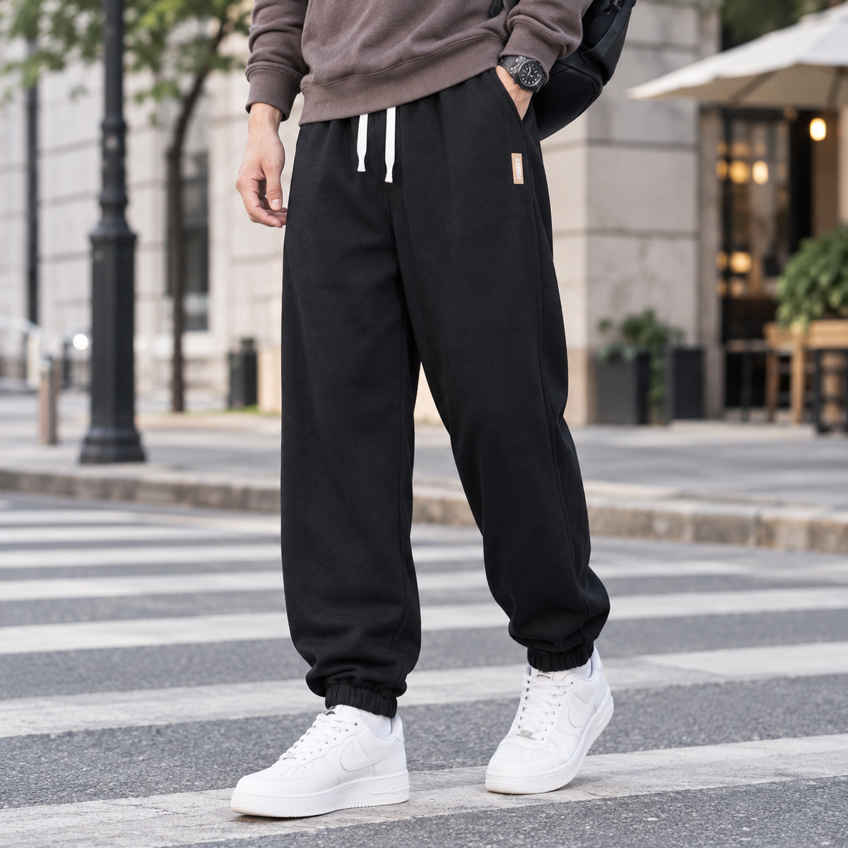 Douglas Relaxed Joggers - Black