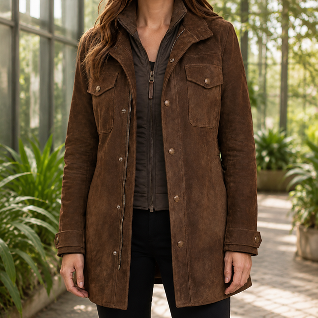 Lorelei Suede Utility Jacket