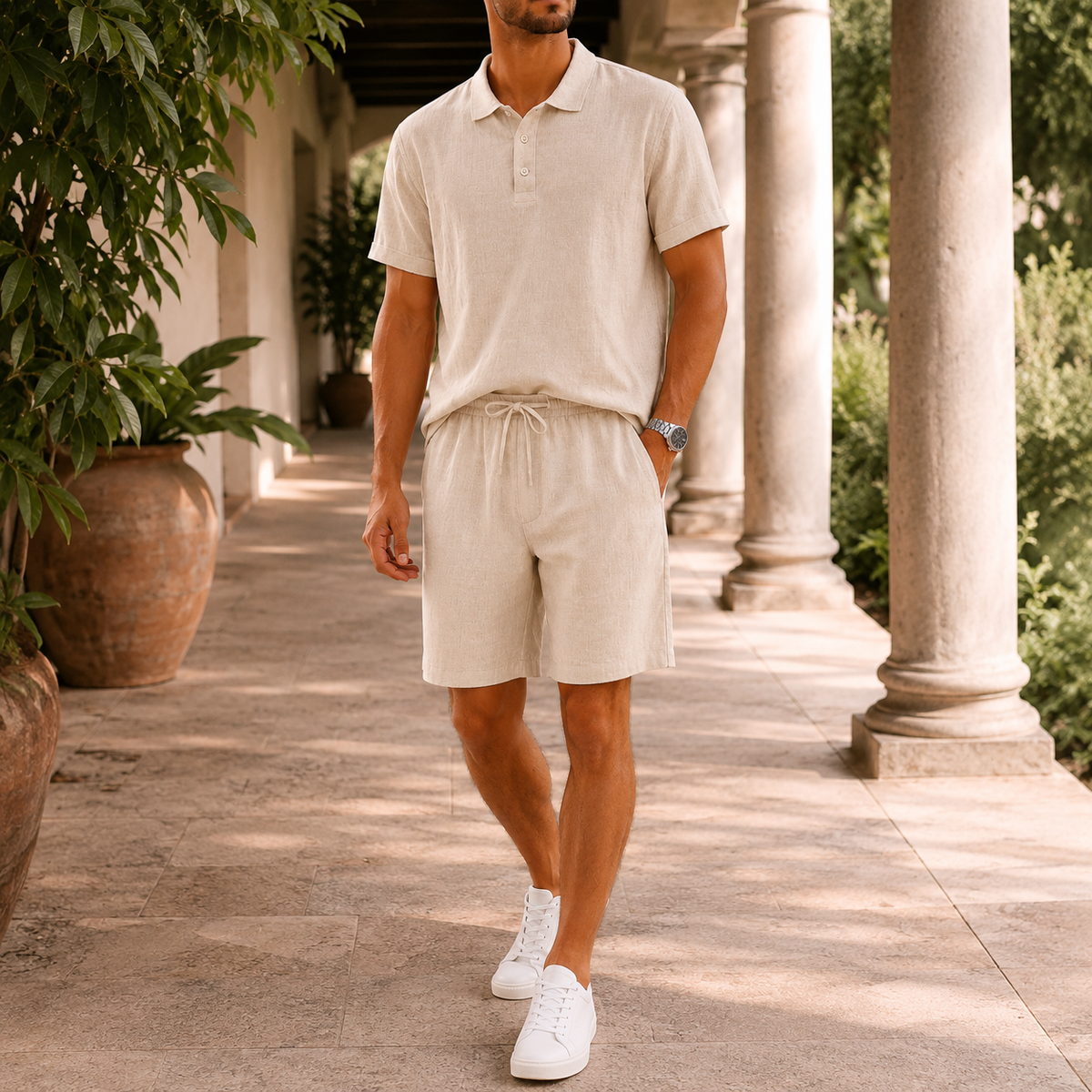 Carter Relaxed Set - Beige