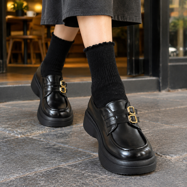 Lombardi Double Buckle Shoes