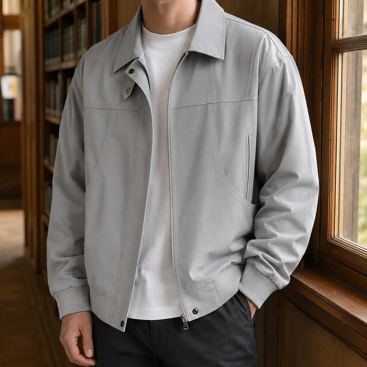 Celestin Zip Jacket - Gray