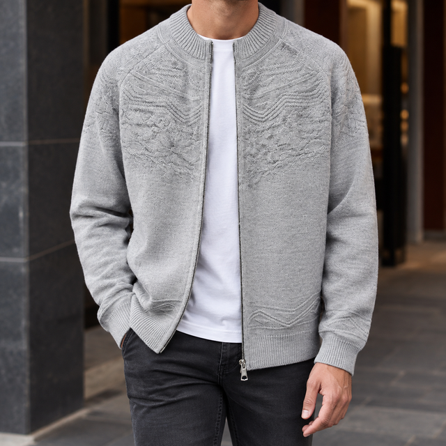 William Textured Knit Jacket