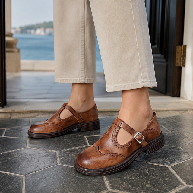 Vinci Brogue Mary Janes