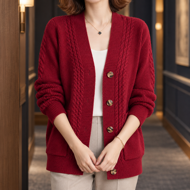 Danielle Cable Knit Cardigan