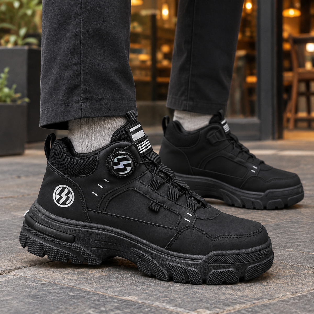 Mantegna Chunky Sneakers - Black