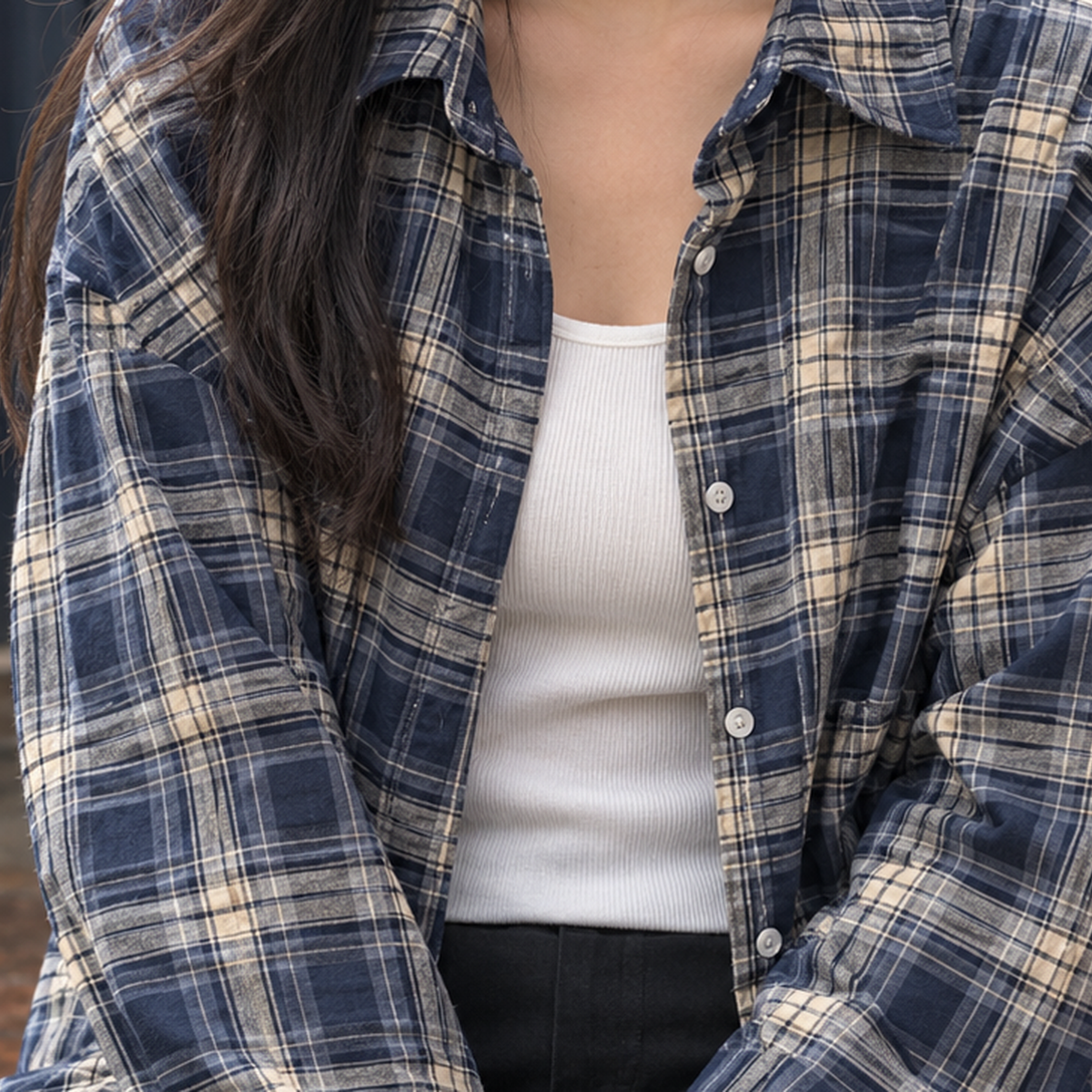 Salome-Jane Plaid Shirt - Lead Product Detail