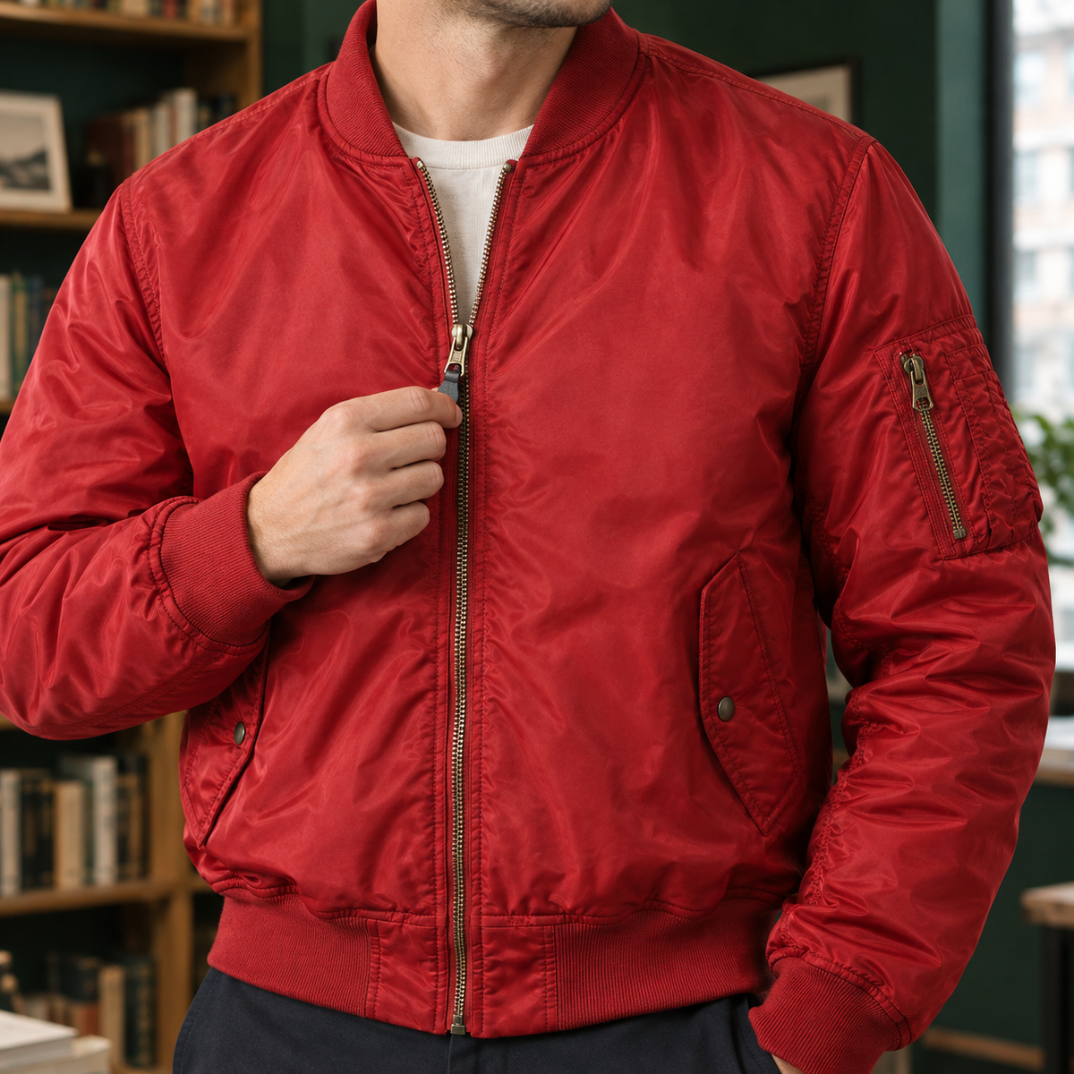 Stanley Bomber Jacket - Lead Product Detail