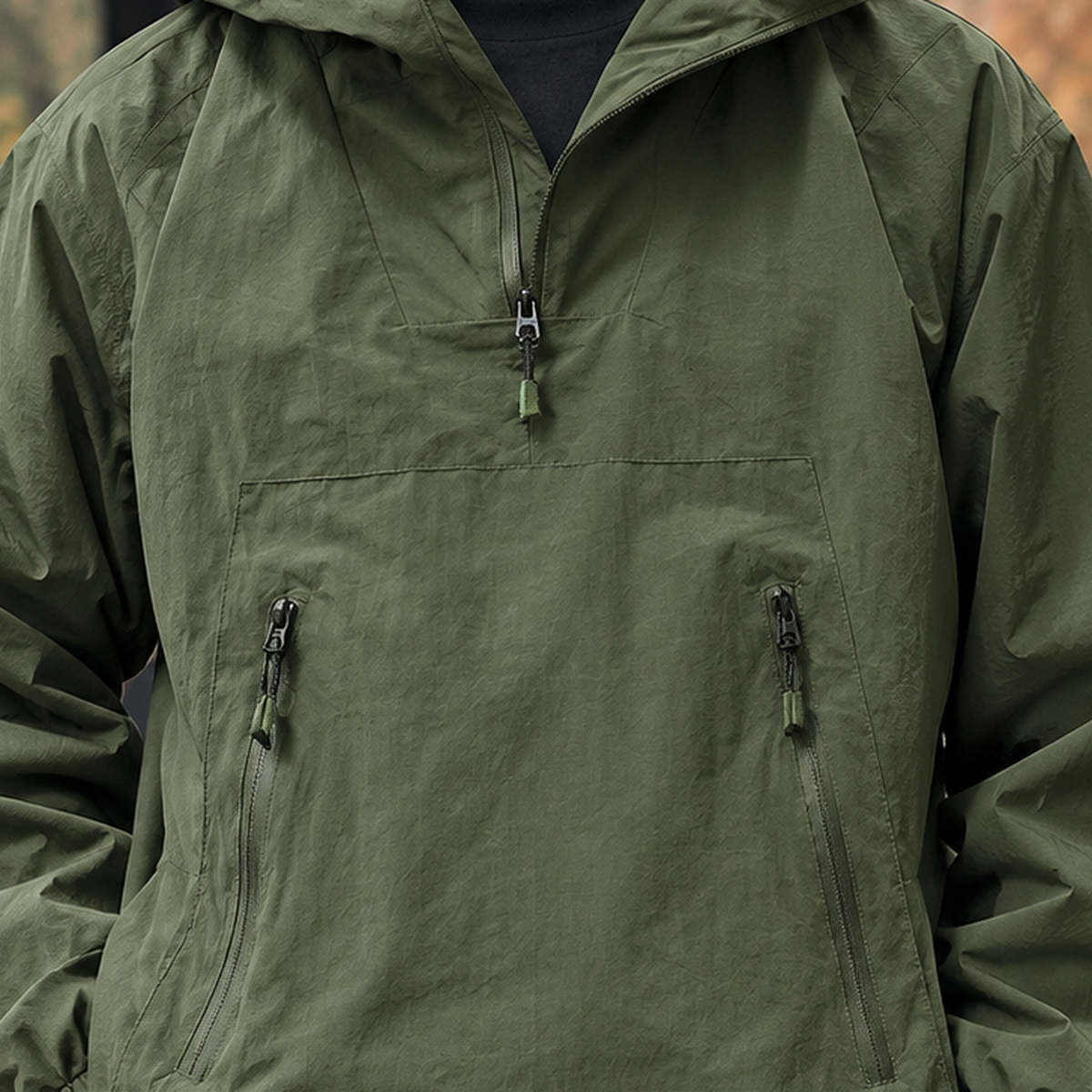 Eldric-Dean Half Zip Jacket - Lead Product Detail