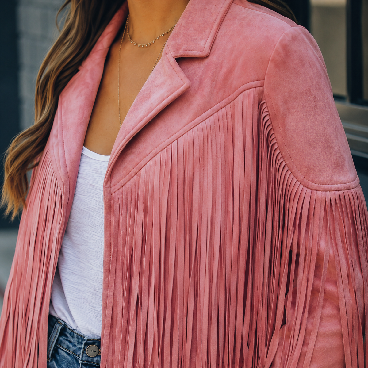 Gabriella Fringe Jacket - Lead Product Detail